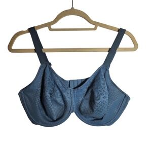 Wacoal Retro Chic Full Figure Underwire Bra Blue 36DDD 857210
